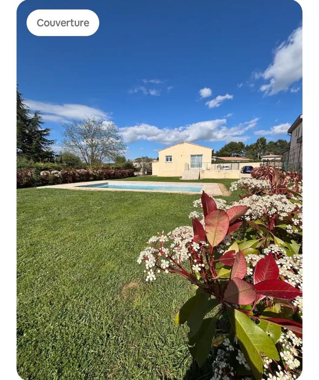 Villa Familiale Avec Piscine, Jardin A 10 Mn D'Uzes Flaux ภายนอก รูปภาพ
